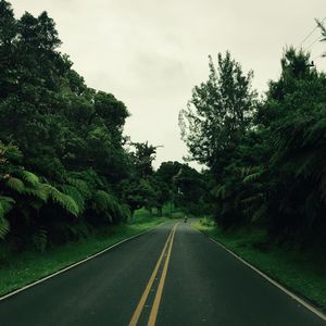 Road passing through country road