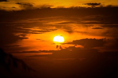 Scenic view of sunset sky