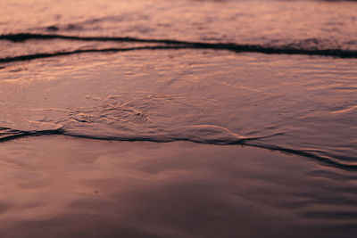 Full frame shot of wet sand