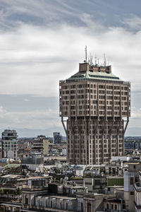 Velasca tower in milan, italy