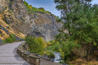 Basalt columns in garni gorge, commonly called the symphony of stones, armenia