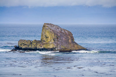 Offshore land formations at neah bay in washington state.