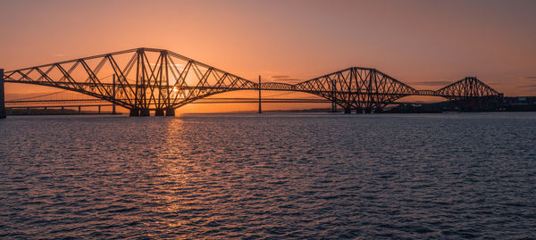 Forth bridge at sunset