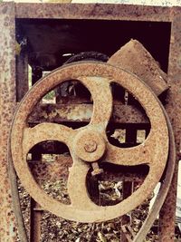 Close-up of rusty metal