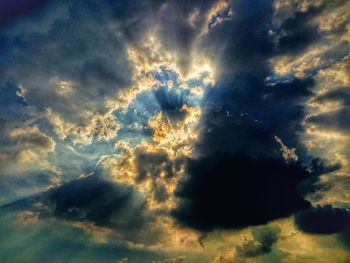 Low angle view of clouds in sky