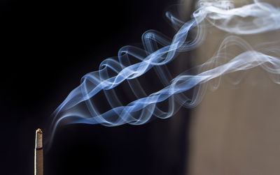Close-up of emitting smoke