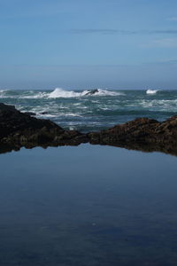 Scenic view of sea against sky