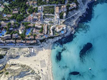 High angle view of cityscape