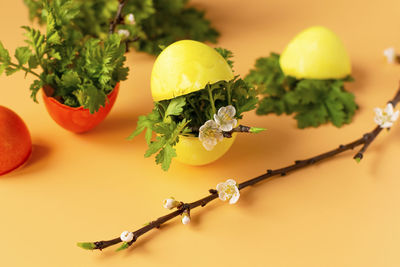 Close-up of fruits on table