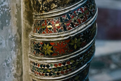 Close-up of plants in glass jar