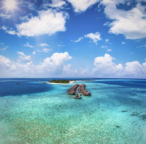 Scenic view of sea against sky