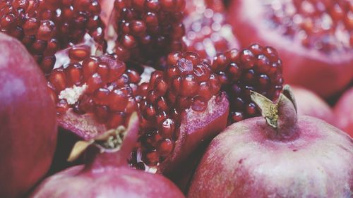 Full frame shot of wet red garnet for sale