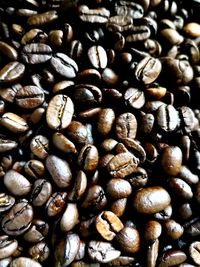 Full frame shot of coffee beans