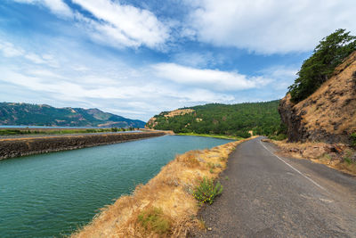 View of road passing through landscape