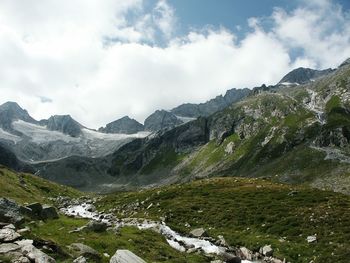 Scenic view of central eastern alps against sky