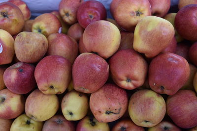 Full frame shot of fruits for sale in market