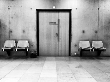 View of empty chairs