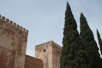 Low angle view of historical building