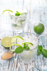 Close-up of drink on table