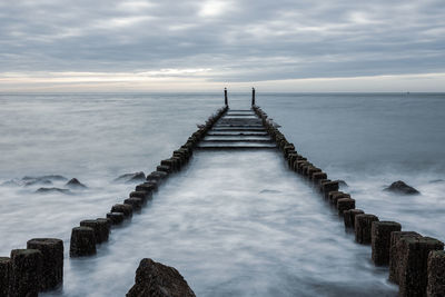 Breakwater on the north sea,