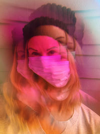 Portrait of beautiful woman