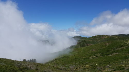 Scenic view of landscape against sky