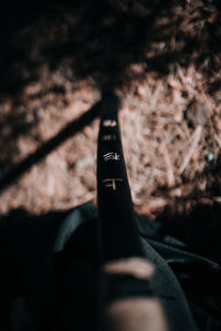 Person hand holding cigarette