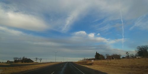 Road against sky