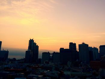 Cityscape at sunset