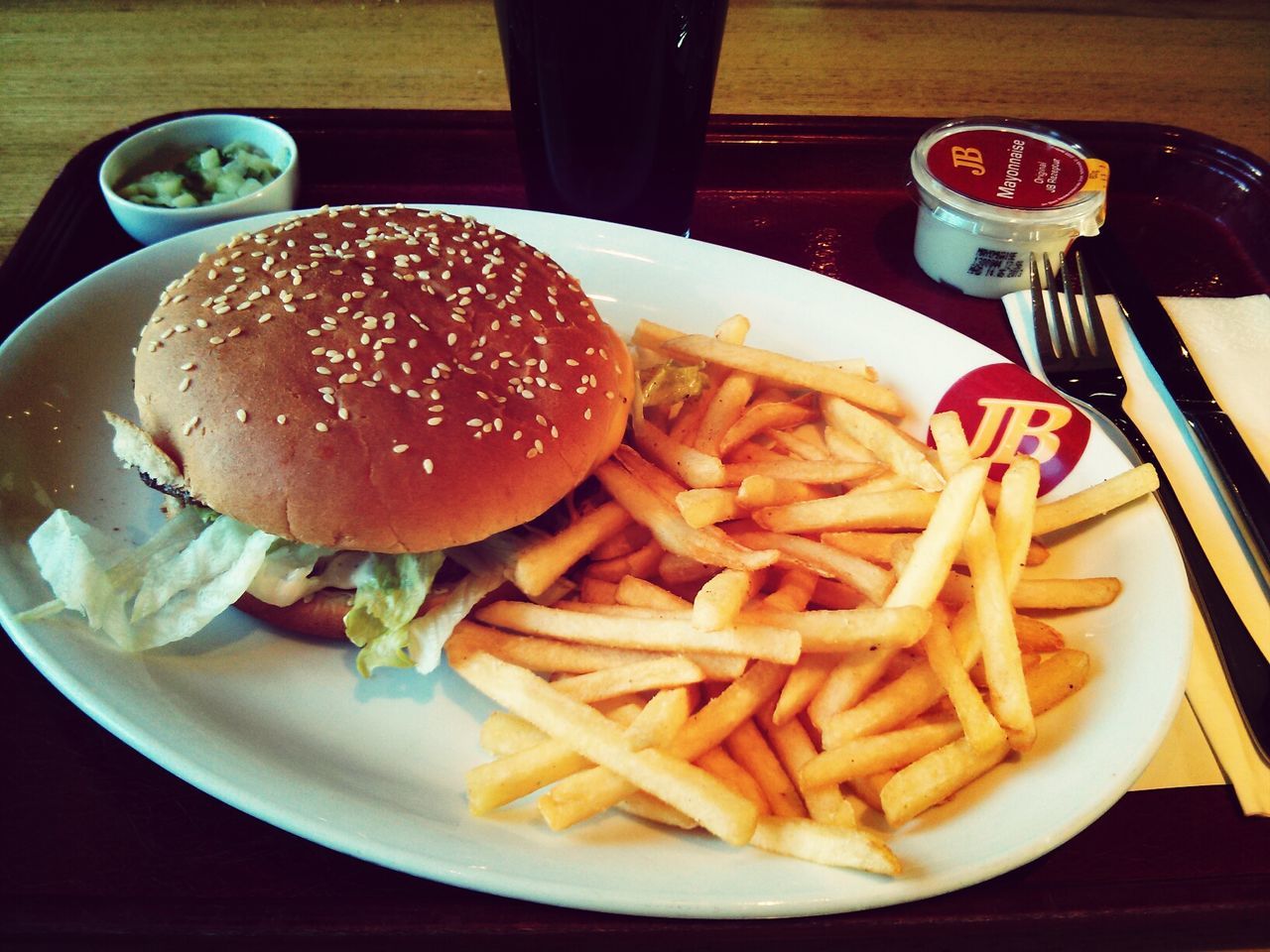 food and drink, food, freshness, ready-to-eat, plate, indoors, table, still life, healthy eating, serving size, meal, close-up, french fries, sauce, high angle view, indulgence, meat, healthy lifestyle, slice, fried