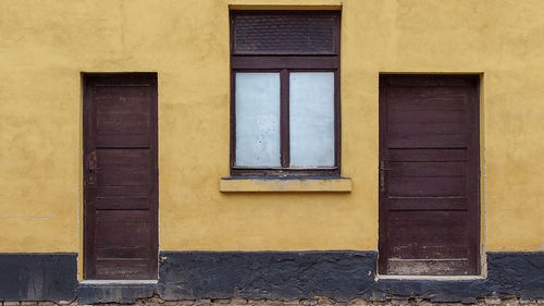 Exterior of residential building