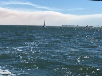Scenic view of sea against sky