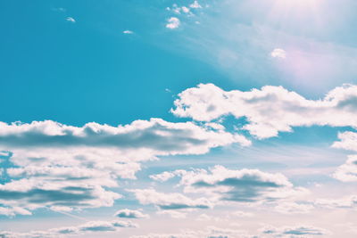 Low angle view of cloudy sky