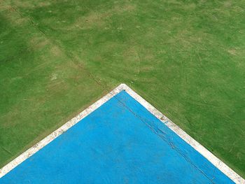 High angle view of swimming pool