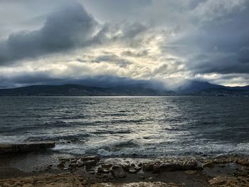 Scenic view of sea against sky