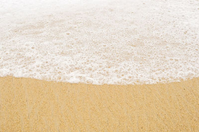 Close-up of sand on beach