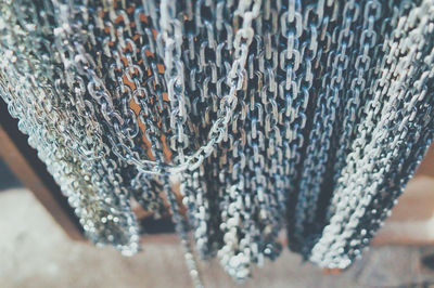 Full frame shot of chains