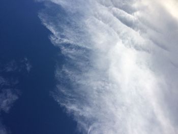 Low angle view of blue sky