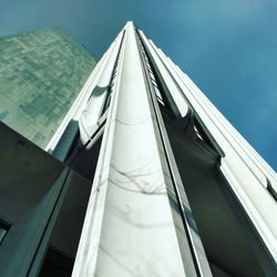 Low angle view of modern building against sky