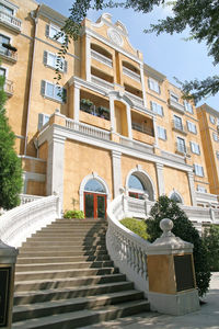 Low angle view of building against sky