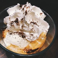 Close-up of bread in plate
