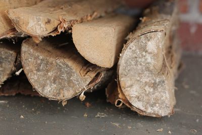 Full frame shot of firewood