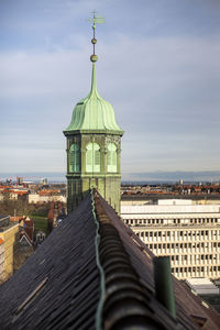 Exterior of building against sky in city