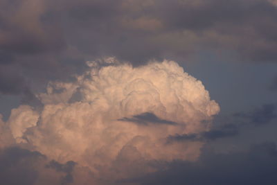 Low angle view of clouds in sky