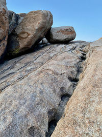 Rock formations against sky