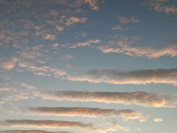 Low angle view of sky during sunset