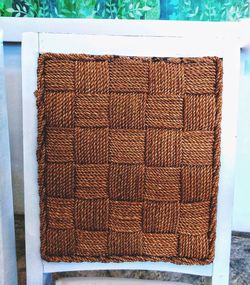 High angle view of bread in basket