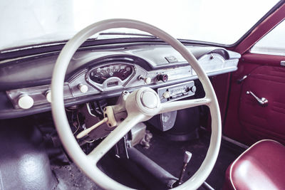 Close-up of vintage car