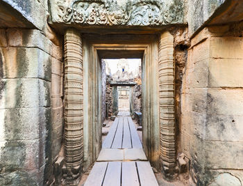 Corridor of old building