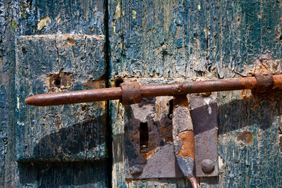 Close-up of rusty metal